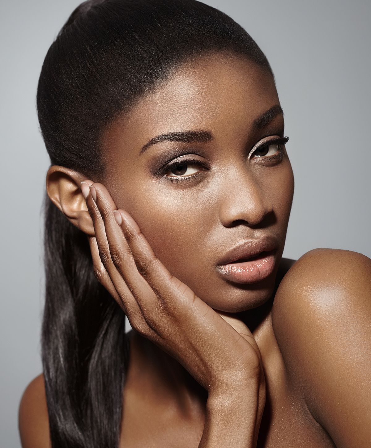 Beautiful close-up portrait of a model.